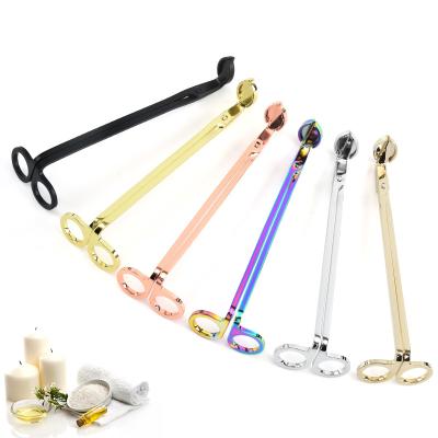 China Candle Scissors Wholesale Rose Gold Candle Scissors Cutter Candle Wick Trimmer Sniffers Stainless Steel Candle Wick Trimmer for sale