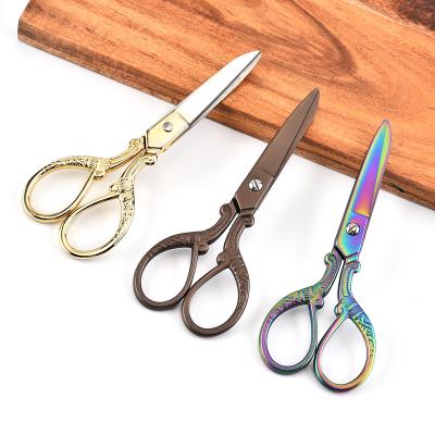 China Wholesale Cutting Type Small Vintage Craft Embroidery Big Phoenix Scissors Crane Sewing Scissors for sale