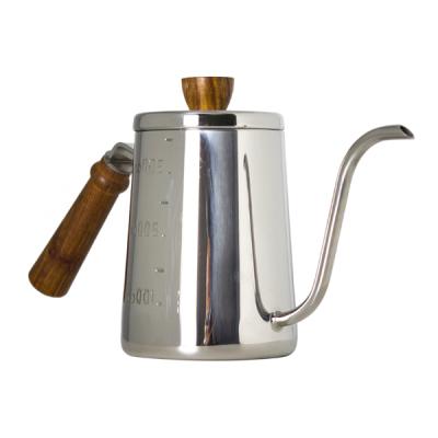 China Sustainable Wooden Handle Coffee Kettle Pot For Coffee for sale