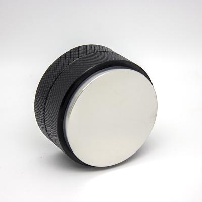 China Durable Espresso Bean Powder Flat Base Black Macaron Stainless Steel Double Side Tamper for sale