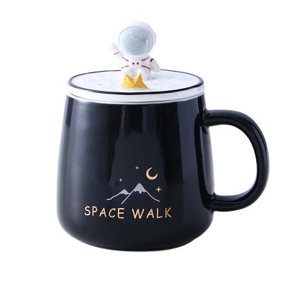 China New Design Viable Creative Starry Sky Cup Mobile Phone Holder Ceramic Coffee Mug for sale