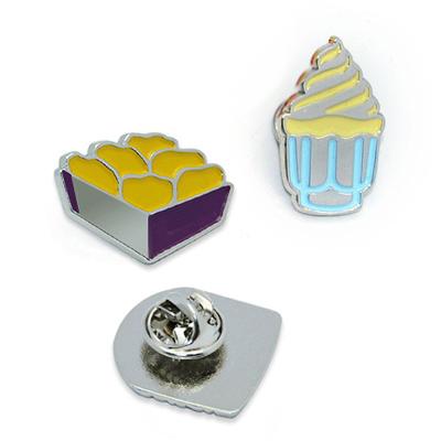 China Wholesale Cheap Lapel Pin OEM Badge Rectangle Shape Enamel Lapel Pin for sale