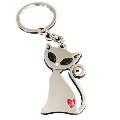 China Lapel Pin New Arrival Personality Cat Metal Keychain Bag Accessories Key Chain for sale