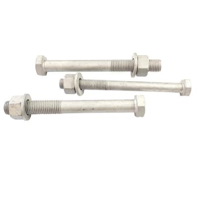 China Stainless steel Round Head Highway Long Guardrail Splice Bolts With Nuts And Washers for sale