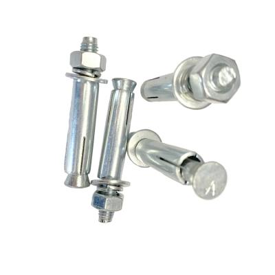 China Stainless steel Zinc Plated Expansion Bolt Sleeve Anchors With Hex nut for sale