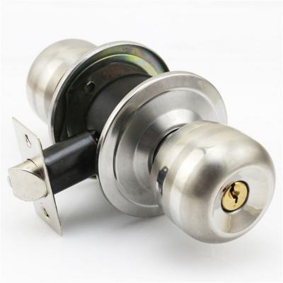 China New Design 35mm-50mm Double Ball Lock For Door Stainless Steel Wooden Round Cylinder Lock for sale