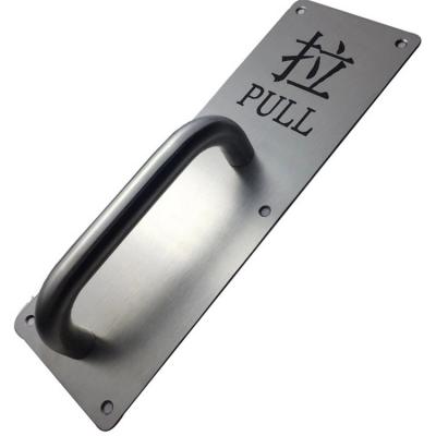 China Best Grade Stainless Steel Profile Bathroom Door Pull Commercial Glass Door Handles Long Double Shower Safety Side Glass Door for sale