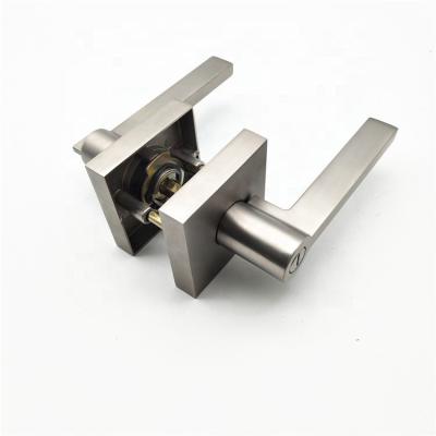 China Sale Privacy Door Handles Modern Interior Zinc Alloy Silver Door for sale