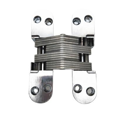 China 3d 40mm Thick Zinc Alloy Adjustable 180 Degree Adjustable Hidden Door Hinges Connection for sale