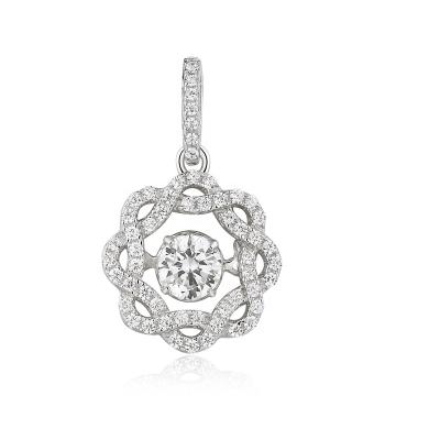 China New Fashion Cheap Custom Design TCC Brand Flower Women 925 Sliver Jewelry Pendant Pendant for sale