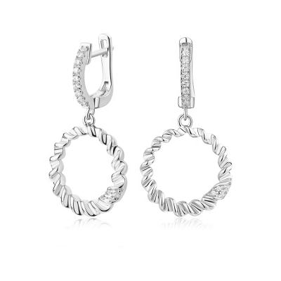 China Fashion Cost Effective Hot Top Selling 925 Sterling Silver Earring Hoop Jewelry Earrings for sale