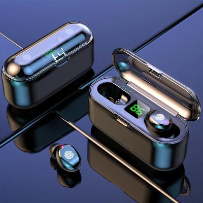 China F9 Colorful Wireless Earphone F9 TWS 5.0 Earbuds Noise Cancel LED Display HiFi Stereo Headset For Dropshipping for sale