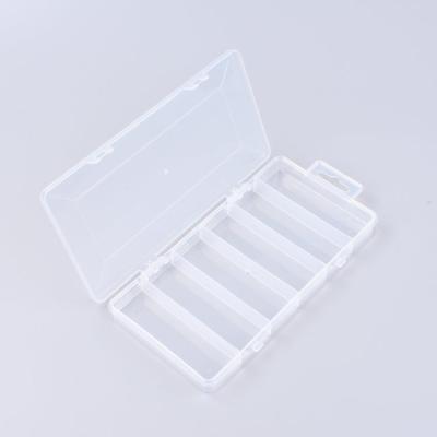 China Multi Function Viable New Style 6 Compartments PP Clear Plastic Jewelry Fish Lure Storage Container Box for sale