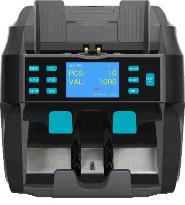 China With Built-in Two /2 Pocket Printer Value Sorter Multicurrency Discriminator Two Bill Discriminator Two Mixed Currency Bill Payment Order Money CIS Counter for sale