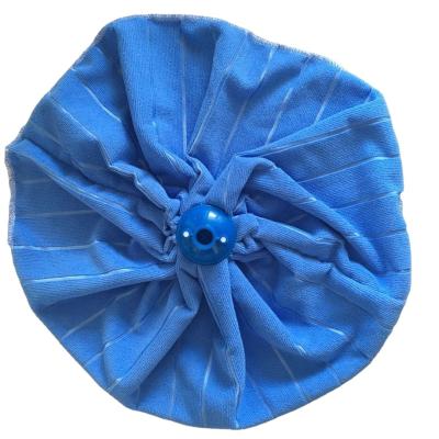 China Sustainable Blue Mop Strip Towel Microfiber Mop Head Refill 100%Polyester Mop Refill for sale