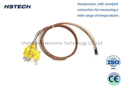 China Hoogwaardige K-type thermocouple met connector TD-plugs SR-type keramisch kunststof Te koop