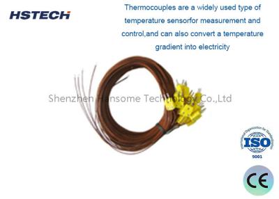 China Thermocouple with Connector, 0-700°C Use Temp, WRE E, Ceramic/Plastic for sale