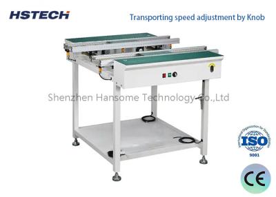 China ESD Flat Belt PCB Handling Equipment Stable Stainless Hand Crand Width Adjust SMT Conveyor for sale