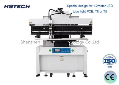 China 1.2M LED Tube PCB Semi-Auto Solder Paste Printer, Stencil Solder Printing Machine Voor SMT Productie Te koop