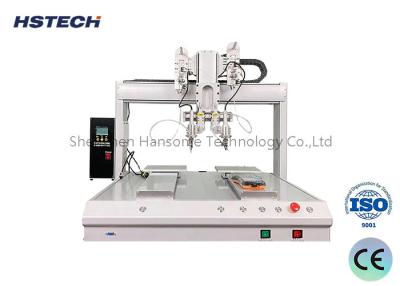 China Advanced Dual-Table Soldering Machine with Dual Soldering Irons for Precision Soldering for sale