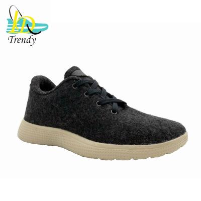 China OEM Recyclable Breathe 100% Merino Wool Shoes Casual Running Shoes Men for sale