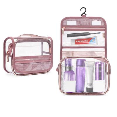 China Fashion Amazon Supply Large Capacity Waterproof Storage Bag PVC Clear Cosmetic Wash Bags Travel Cosmetic Bag for sale