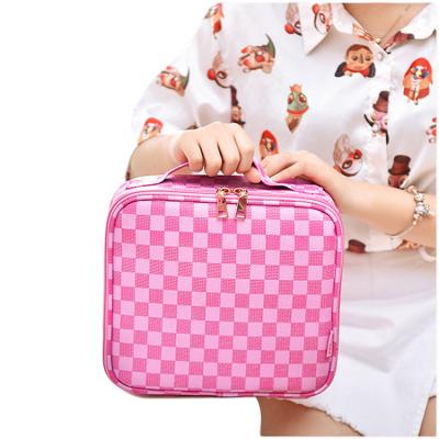 China Fashion Wholesale Custom Women Cosmetic Bags and Case Makeup Bags or Pouches Large Capacity Beauty Cosmetic Bag for sale