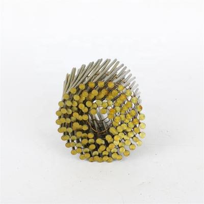 China Good decoration sale Q235 coil nails 2 inch with CN55 gun for wood pallet making in china for sale