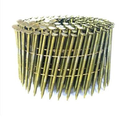 China Decoration custom design colorful wire assembled coil nails / 25mm-100mm coil nails china fabrication for sale