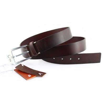 China Black Pure Leather Man Belt Two-Layer Leather Belt Genuine Factory Color Strap Professional Made Adjustable For Office Wear for sale