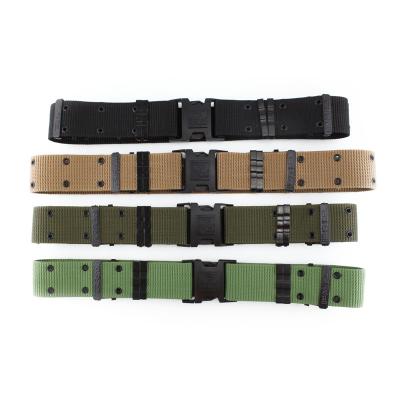 China tactical & Custom High Quality Heavy Duty Plastic Buckle Personal Defense Equipment Military Webbing Nylon Belt For Outdoor Sports for sale