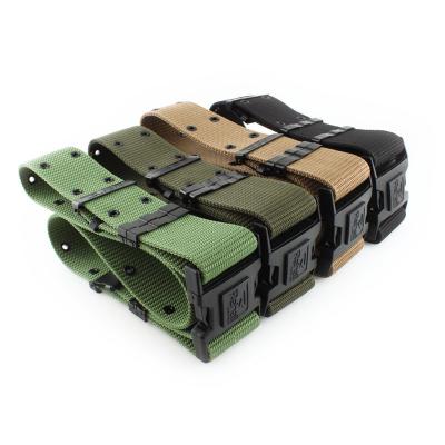 China tactical & High Quality Personal Cloth Multi Color Plastic Canvas Webbing Buckle Self Defense Equipment Nylon Belt Security Belt For Outdoor for sale