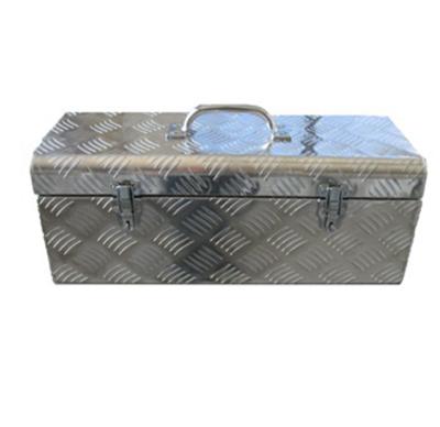 China Various Metal Factory Manufacturing Trailer Aluminum Tool Box 575X245X220MM for sale