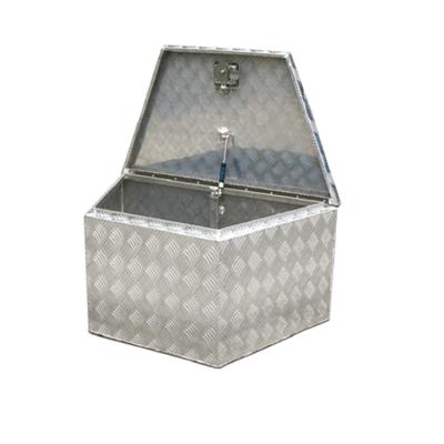 China Alloy Aluminum Promotional Trailer Tool Suitcase Silver Aluminum Portable Tool Box for sale