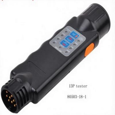 China 13pin Signal Light Trailer Tester Trailer Socket Tester and Plug Plastic Hot Selling Testing Connector for sale