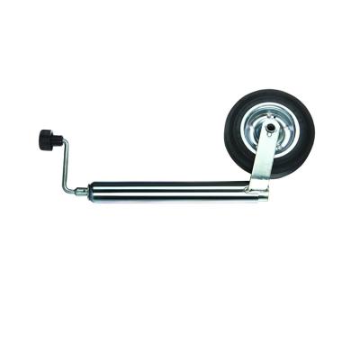 China Used Cheap Hot Sale Trailer Truck Caravan Trailer Jack Stand With Single Galvanized Jockey Wheel for sale