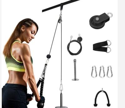 China Eco-friendly Mini LAT Cable Pulley Cable Lift Pulley Lift Adjustable Gym System Eco-friendly Length Flaschenzug Fitness for sale