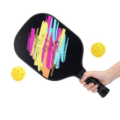 China Crbn Pickleball Paddle Crbn Graphite Tape OEM Game Fiberglass Pro Outdoor Quiet Set Carbon Pickleball Paddle for sale