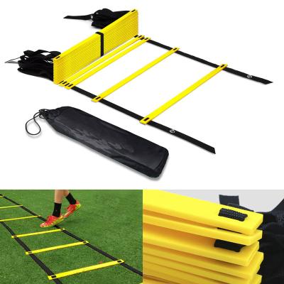 China Durable Customized LOGO Football Boxing Flat Rung Speed ​​Agility Ladder Training Equipment for sale