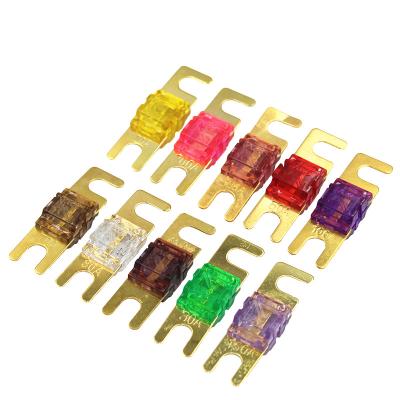 China ANS Car Fuse 20A 30A 40A 50A 60A 70A 80A 100A 125A 150A 32V Automotive Gold Plated Stud Fuse Mini Car Stereo Audio AFS Fuse for sale