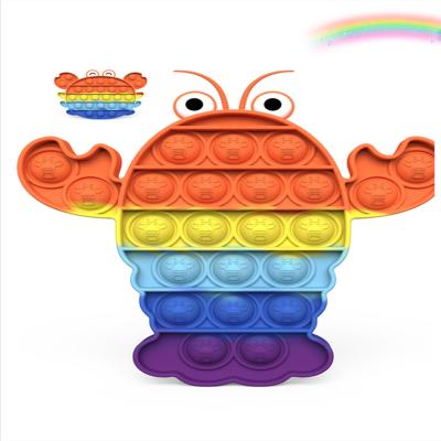 China Ble For All Kinds Of Silicone Toy New Fidget Rainbow Among Sensory Relaxation Stirring Person We Stir Toy for sale