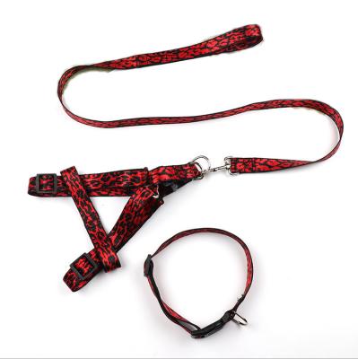 China Viable Wholesale Amazon Dog Leash Pet Chest Harness Nylon Leash Set Traction Dog Elevating Leash for sale