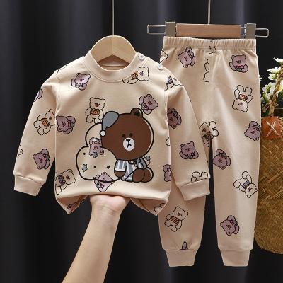 China Breathable Kids Pajamas Baby Clothes Set Cotton Pajamas Sets Girls Long Sleeves Sleepwear for sale