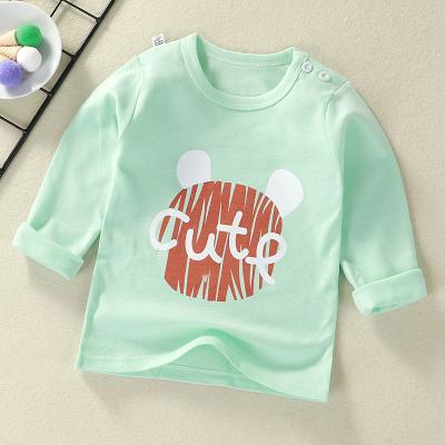 China Kids Tops T-shirt Boys Girls Anti-Shrink Kids Stitch Print Clothing Cotton Baby Toddler Long Sleeves T-shirt for sale