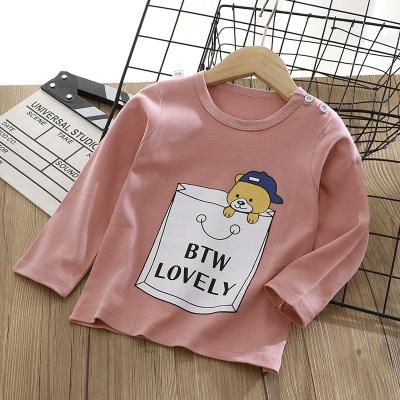 China Boutique Clothing Animal Autumn Baby Clothes Long Sleeve 100% Cotton Anti-Shrink T-Shirts from China Manufacturer for sale