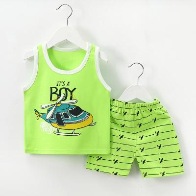 China Wholesale Soft Customized Kid Children 's Soft Vest Top Quality Fabric Set Children Invest for sale