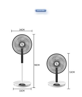 China Connecting rod is removable 2023 new air circulating pedestal mounting fan with remote control for sale