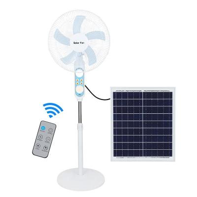 China 2023 Hot Sale Foldable Solar Fan Rechargeable Household And Outdoor Hotel Support Solar Fan for sale