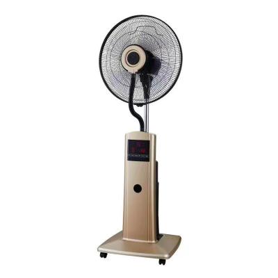 China Spray Humidification 16 Inch Portable Indoor Oscillating Mist Cooler Water Spray Stand Electric Fan Humidification for sale