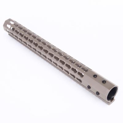 China AR15 Keymod Free Float GR050 Aluminum Rail Handguard in Tan Color Gun Accessories AR Handguards Aluminum Profile for sale